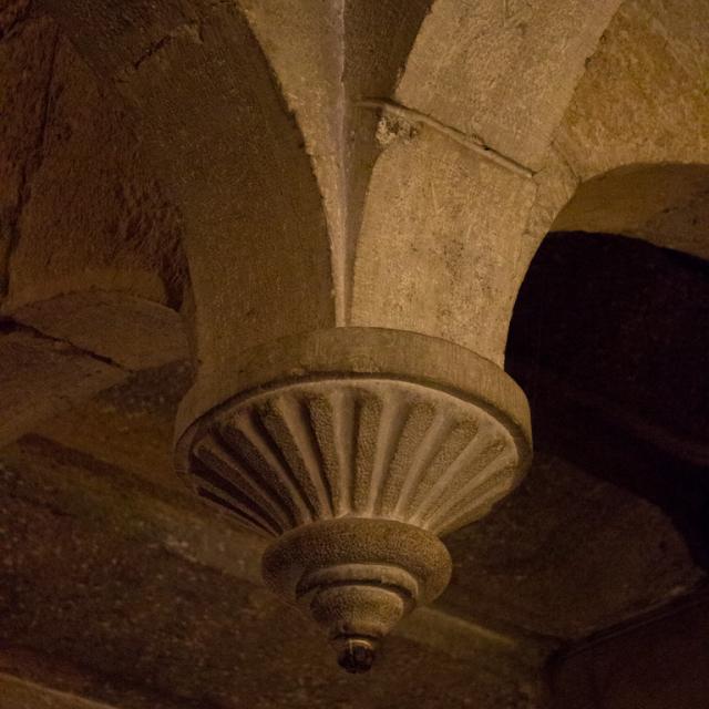 Hängender Schlussstein - Rathaus Mende