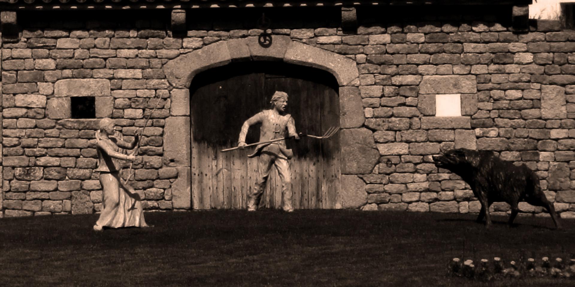 Beeldhouwwerk Bête Malzieu