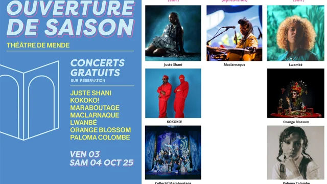 Ouverture Saison 2025/2026 - Théâtre de Mende